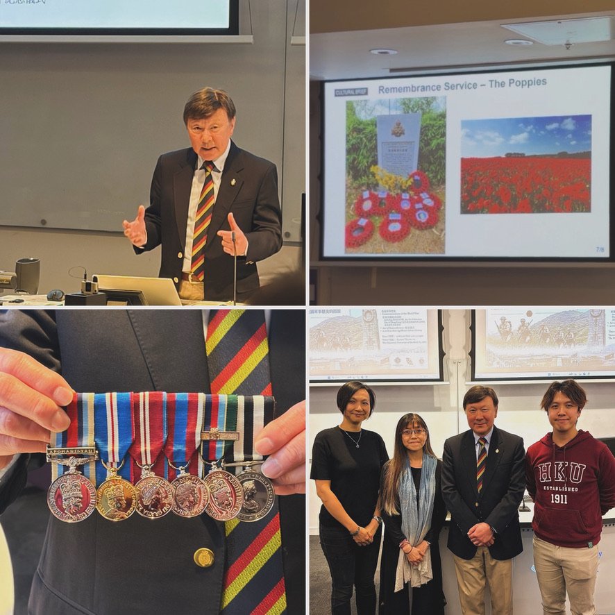 Major John Lam speaking at the UK Culture of Remembrance talk